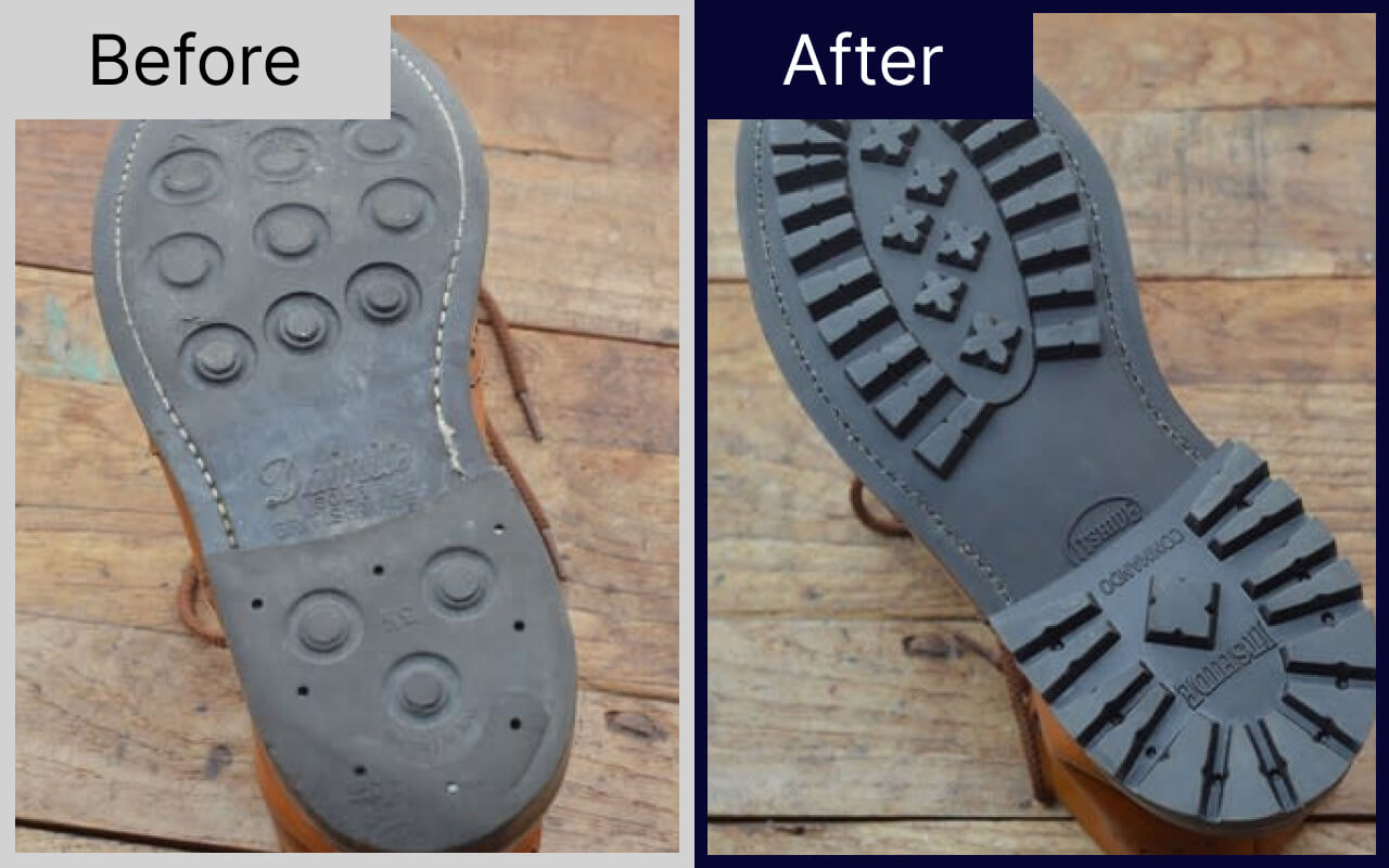 Tricker’sオールソールCommando仕様変更